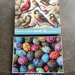 Jigsaw Puzzle with Colorful Birds and Eggs 1000 pcs